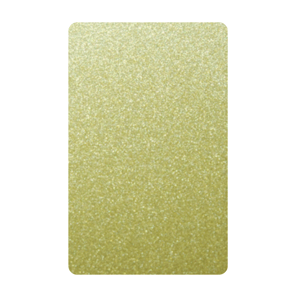 colours are printed individually on satin black plastic cards
