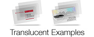 translucent plastic card examples