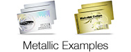 metallic plastic card examples